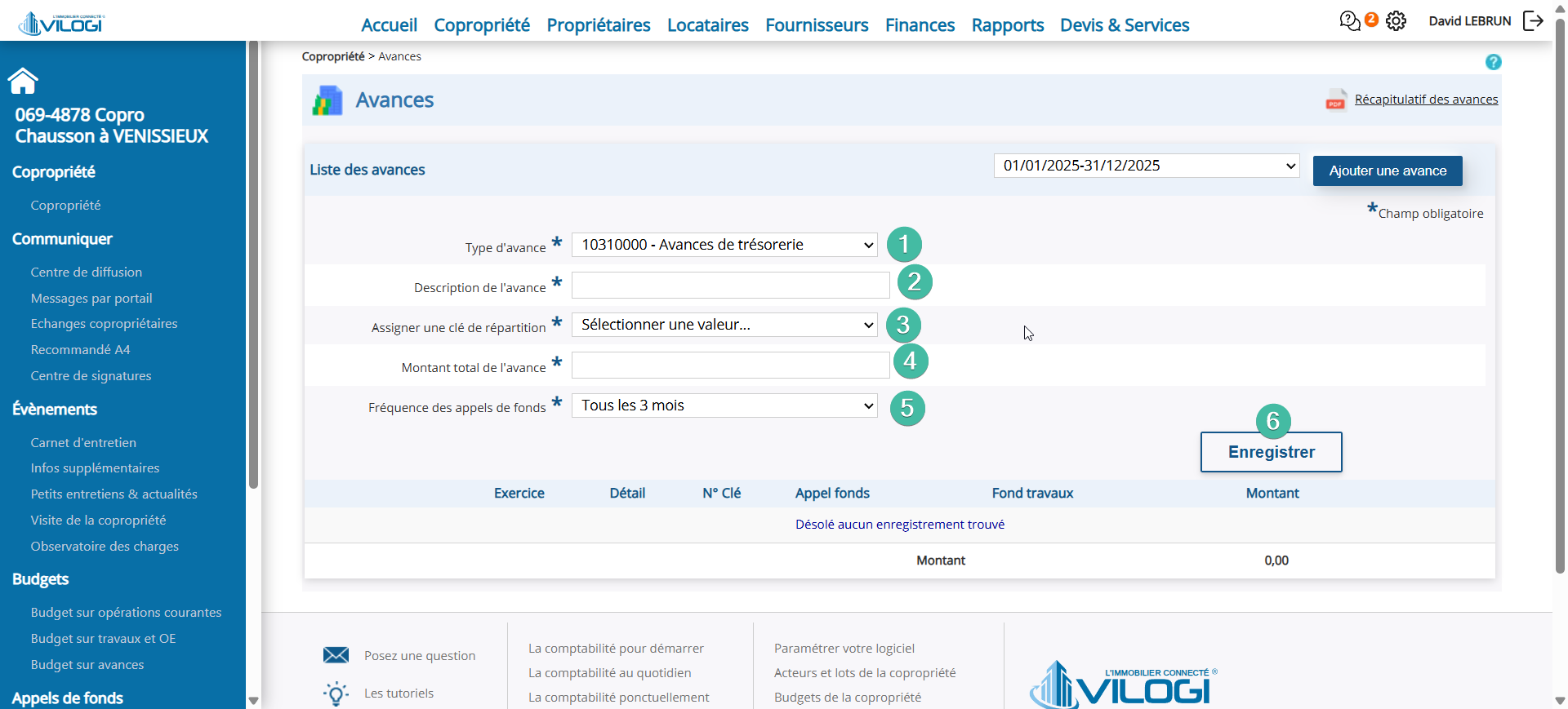 Créer l avance Tutoriel logiciel immobilier pour syndics et administrateurs de biens